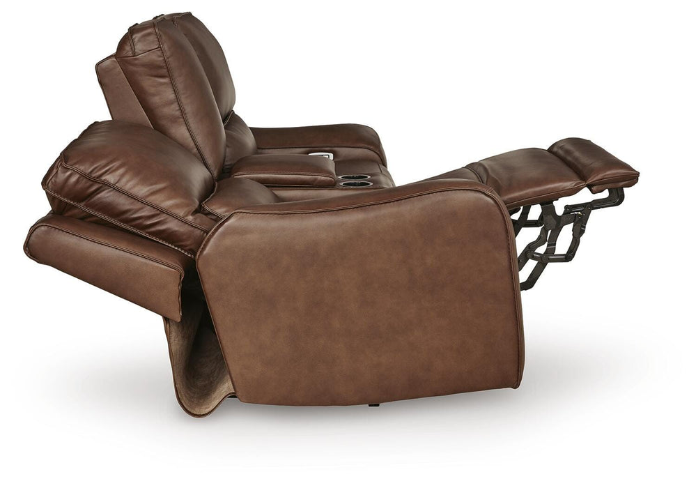 Silverbrooke Power Reclining Loveseat with Console - Massey's Furniture Barn (Watertown, NY) 