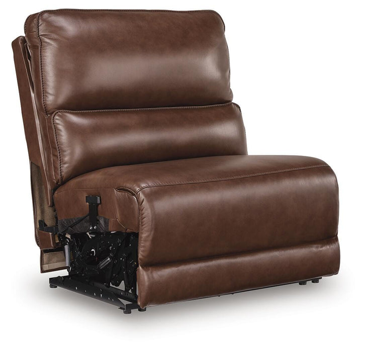 Silverbrooke Reclining Sectional with Chaise and Storage Consoles - Massey's Furniture Barn (Watertown, NY) 
