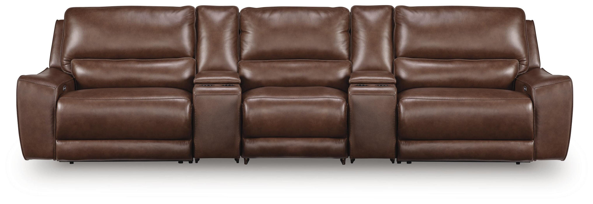 Silverbrooke Reclining Sectional with Storage Consoles - Massey's Furniture Barn (Watertown, NY) 