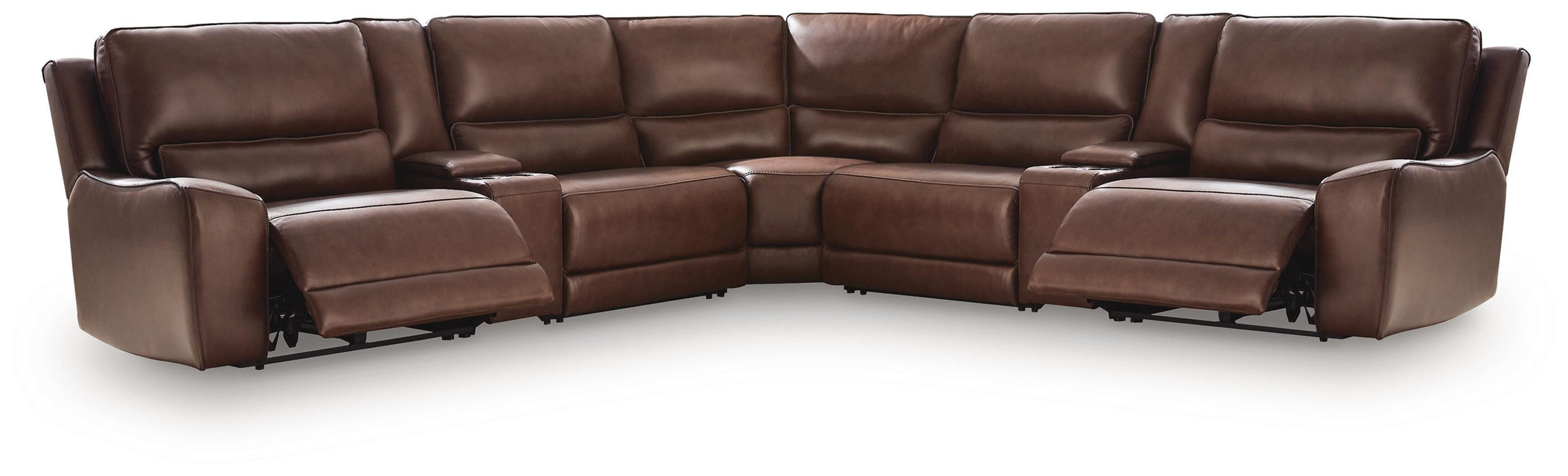 Silverbrooke Reclining Sectional with Storage Consoles - Massey's Furniture Barn (Watertown, NY) 