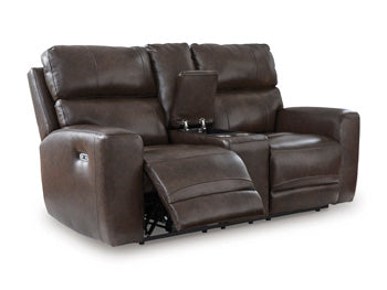 Beadel Power Reclining Loveseat with Console - Massey's Furniture Barn (Watertown, NY) 