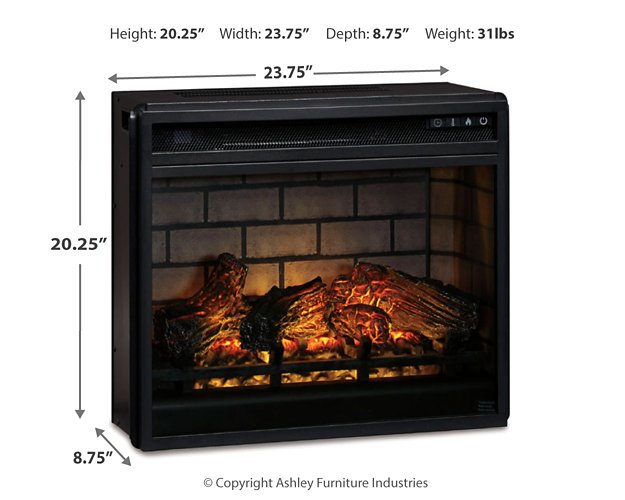 Entertainment Accessories Electric Infrared Fireplace Insert - Massey's Furniture Barn (Watertown, NY) 