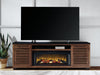 Kallari 84" TV Stand with Electric Fireplace - Massey's Furniture Barn (Watertown, NY) 
