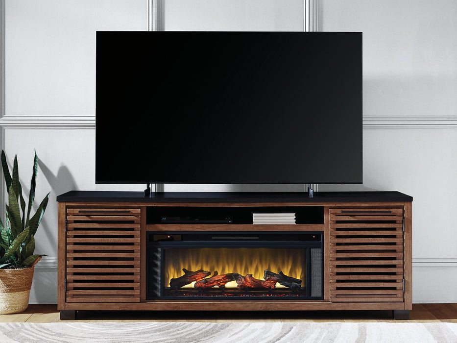 Kallari 84" TV Stand with Electric Fireplace - Massey's Furniture Barn (Watertown, NY) 