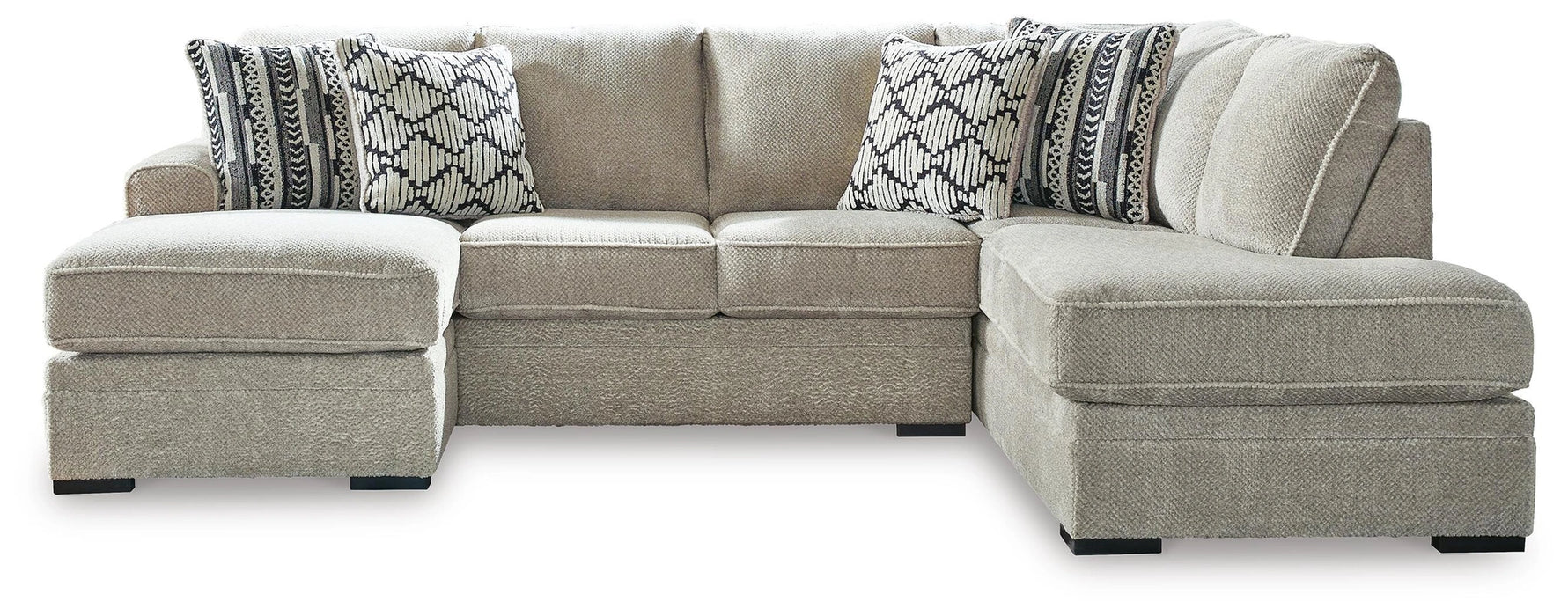 Calnita Sectional with Chaise - Massey's Furniture Barn (Watertown, NY) 