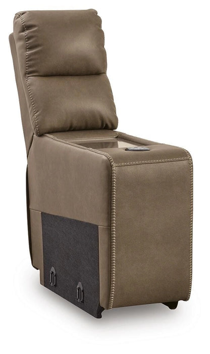 Max-Media Power Reclining Sectional Loveseat with Audio Console - Massey's Furniture Barn (Watertown, NY) 