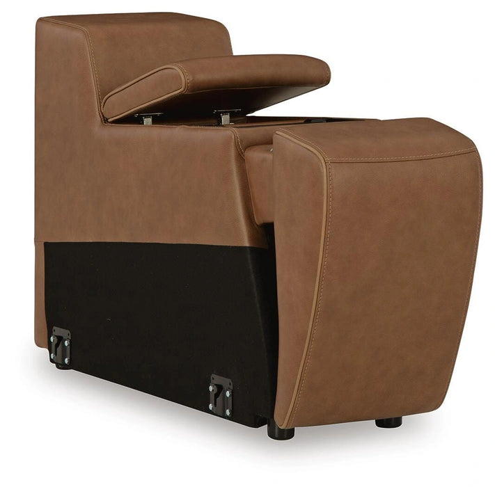 Rally-Up Power Reclining Sectional Loveseat with Console - Massey's Furniture Barn (Watertown, NY) 