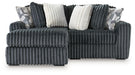 Midnight-Madness Sectional with Chaise - Massey's Furniture Barn (Watertown, NY) 