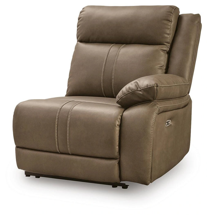 Max-Media Power Reclining Sectional with Audio Consoles