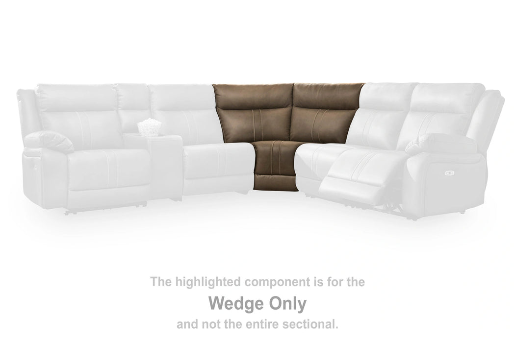 Max-Media Power Reclining Sectional with Audio Console