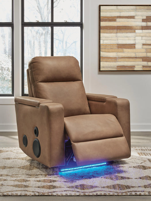 Flinlock Power Glider Recliner with Audio System - Massey's Furniture Barn (Watertown, NY) 