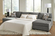 Newellen Sleeper Sectional with Chaise - Massey's Furniture Barn (Watertown, NY) 