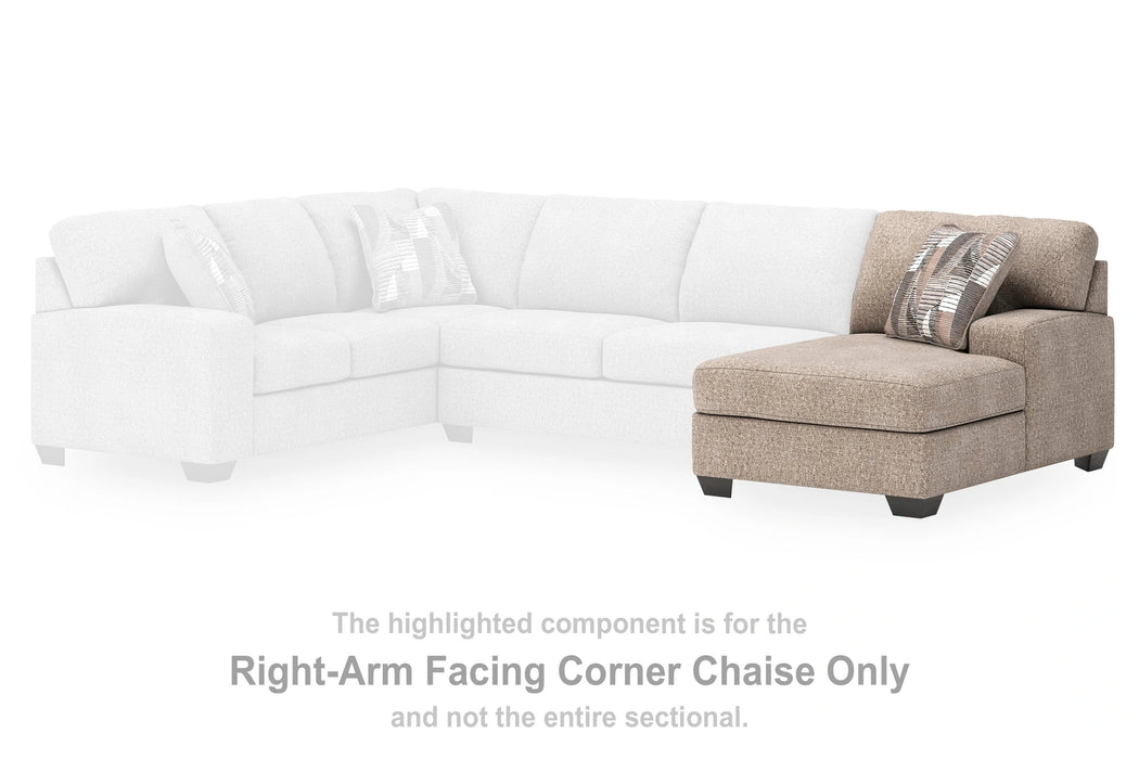 Newellen Sectional with Double Chaise - Massey's Furniture Barn (Watertown, NY) 
