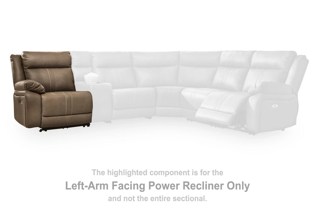 Max-Media Power Reclining Sectional Loveseat - Massey's Furniture Barn (Watertown, NY) 