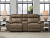 Max-Media Power Reclining Sectional Loveseat with Audio Console - Massey's Furniture Barn (Watertown, NY) 