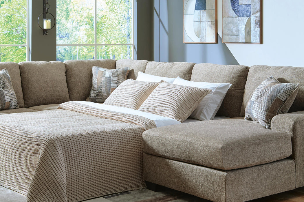 Newellen Sleeper Sectional with Chaise - Massey's Furniture Barn (Watertown, NY) 