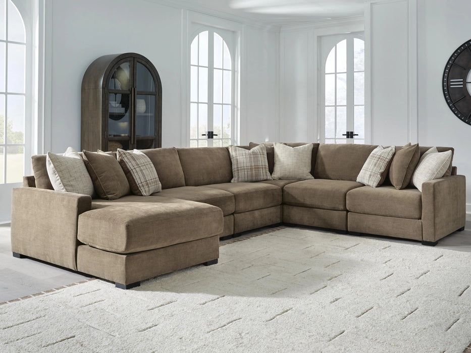 Camellia-Court Sectional with Chaise - Massey's Furniture Barn (Watertown, NY) 