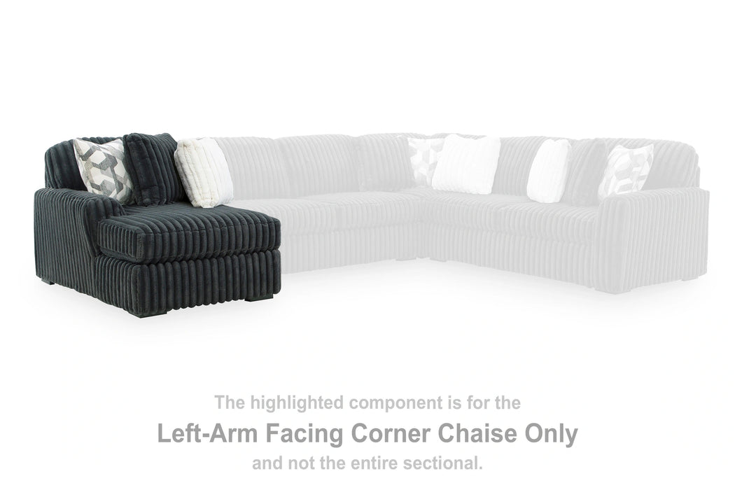 Midnight-Madness Sectional with Chaise - Massey's Furniture Barn (Watertown, NY) 