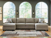 Newellen Sectional with Double Chaise - Massey's Furniture Barn (Watertown, NY) 